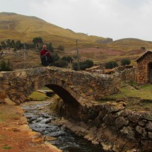 Ancient bridge in Sacsamarca